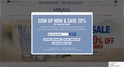 Desktop Screenshot of mikasa.com