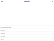 Tablet Screenshot of mikasa.com